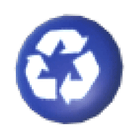 Eco Blue Recycling Bin Badge - Common from Hat Shop Eco Blue Recycling Bin Badge - Common from Hat Shop